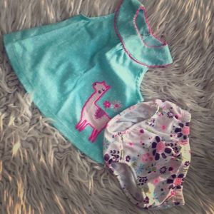 Baby girl set (t-shirt and shorts)